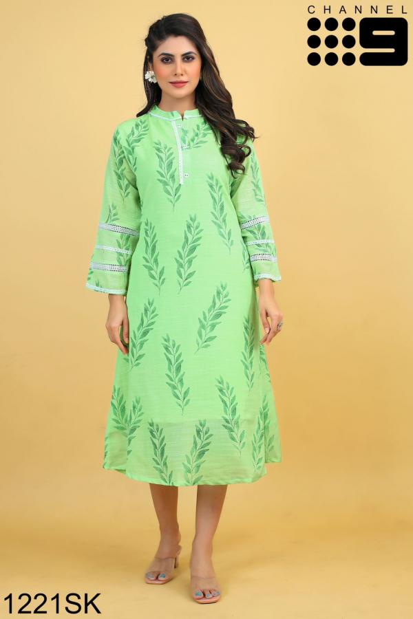 Channel 9 Series 1220SK To 1223SK Digital Printed Long Kurtis